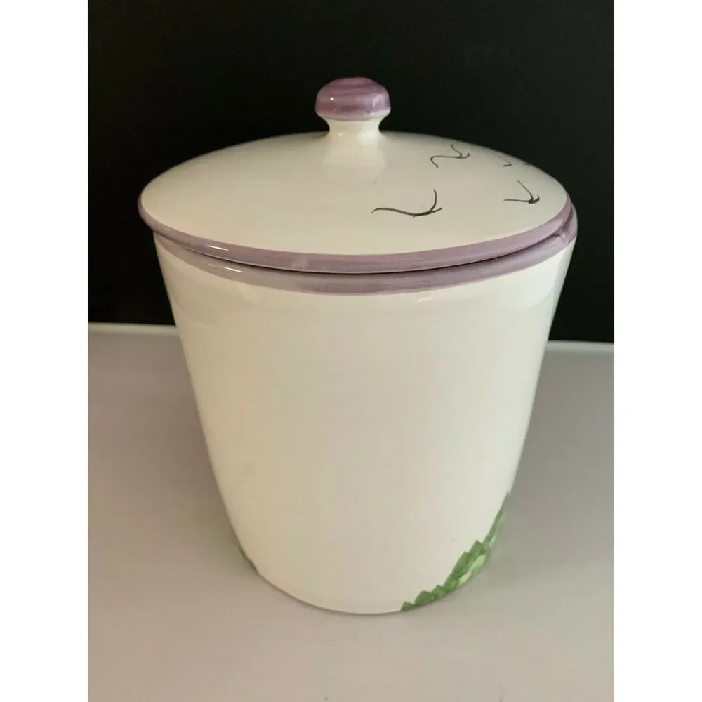 WILLIAMS SONOMA LIDDED CANISTER MADE IN PORTUGAL